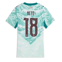 Camiseta Portugal Pedro Neto #18 Segunda Equipación Replica Mundial 2026 para mujer mangas cortas